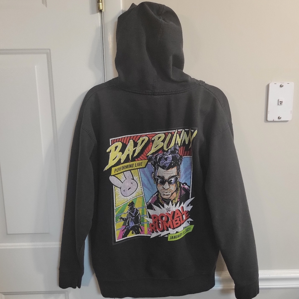 2021 WWE ROYAL RUMBLE BAD BUNNY EXCLUSIVE HOODIE
